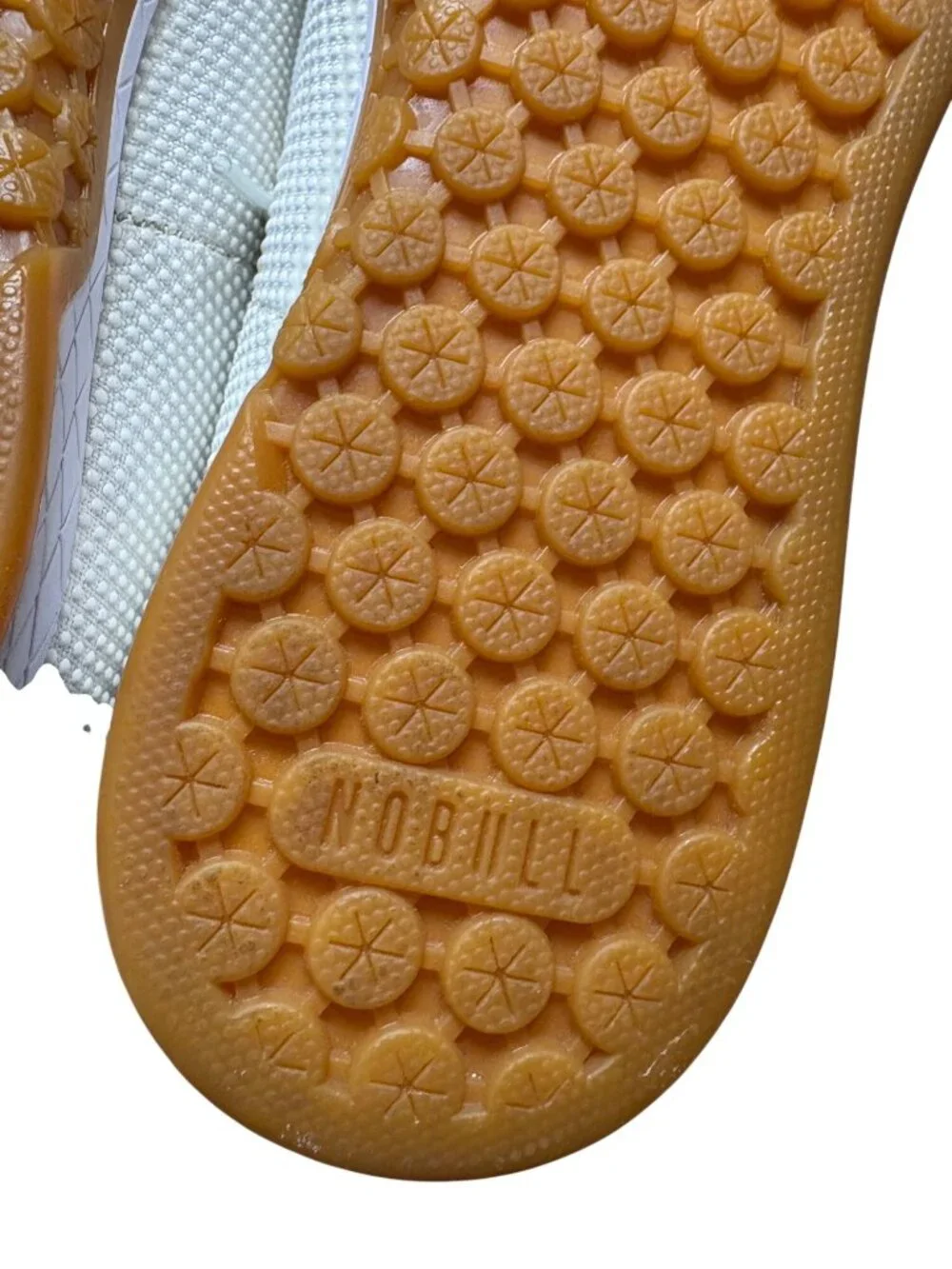 NoBull Women's Outwork High-Top Lightweight Knit Gum Sole White Camo-sz 9